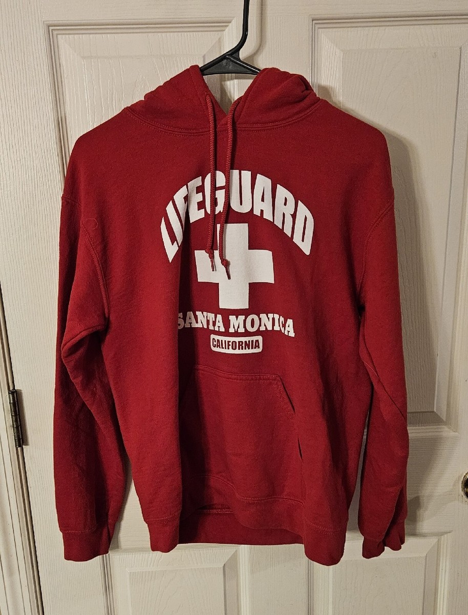 can!様 Vintage 90's Santa Monica California Lifeguard Red Hoodie
