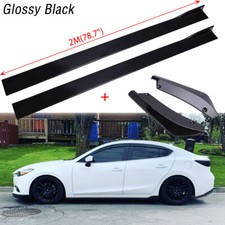 For Mazda 3 Sedan Hatchback 78.7 Side Skirt Splitter Lip Rear Bumper Diffuser