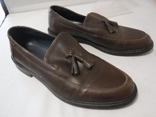 PM2 Men's REISS Windsor Brown Leather Tasseled Dress Casual Loafers sz 8 41