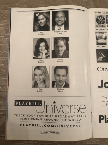 METEOR SHOWER Jan 2018 Broadway COLOR Playbill! KEEGAN-MICHAEL KEY Amy Schumer - Picture 4 of 6