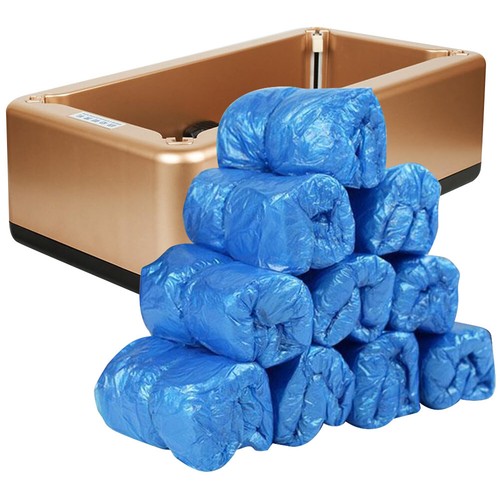 Automatic Shoe Cover Machine with Shoe Covers Hand-Free T Buckle for Home Office - Foto 13 di 24