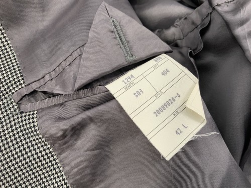Brooks Brothers Blazer 42L Gray Check Wool 2B 1V Made Italy Mint YGI G3-151 - Picture 10 of 13