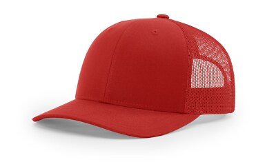 Richardson 112 Adjustable Snapback Trucker Hat OSFM Blank Mesh Back 100+ Colors