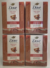 8 Dove Holiday Treats Cinnamon Pumpkin Pie Deep Nourishing Bar 3.75 oz (4-2 pk)