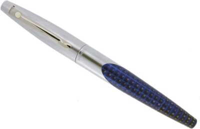 Sheaffer Made in the USA Satin & Blue whale shark Barrel Intrigue rollerball pen
