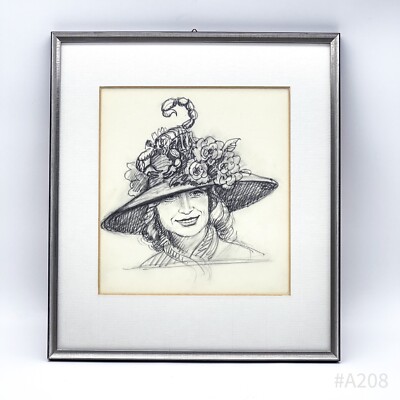 Vintage Pencil Drawing With Picture Frame - Pictures & Frames Bait Framing