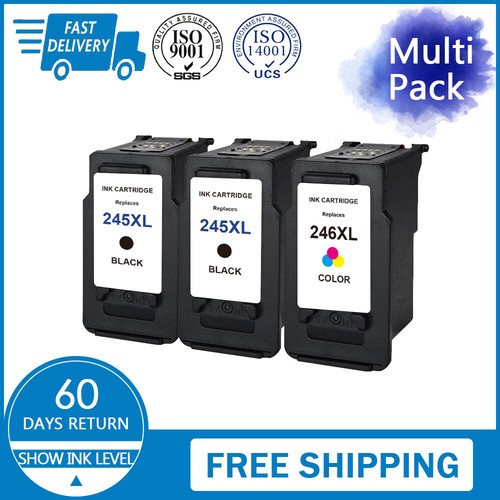 3Pks PG-245XL Black & CL-246XL Color Ink for Canon PIXMA MG2550 MG2500 TS3120 ` - Picture 1 of 9