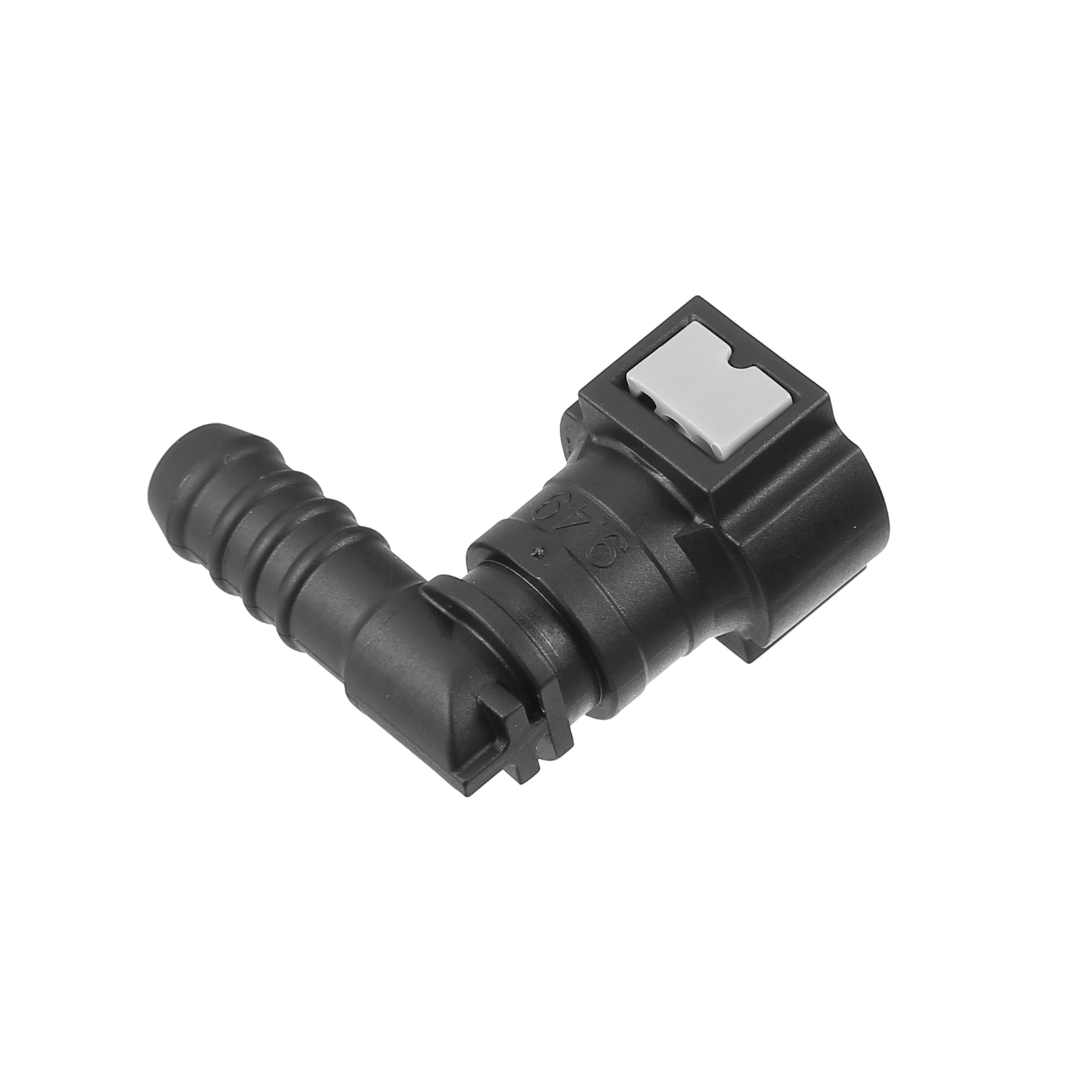 2pcs Fuel Line Quick Connect 90 Degree Barb Adapter Connector for 3/8