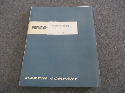 NASA  APOLLO SATURN MARTIN MARIETTA LIAPUNOV LINE OF SIGHT THEORY METHOD ~1964