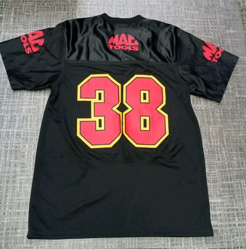 Mens Mac Tools car auto mechanic black mesh football jersey shirt Large NWOT - Picture 6 of 6