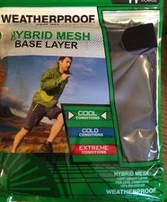 * Mens S 28 30 Waist Black Thermal Pants Weatherproof Hybrid Mesh Base Layer 