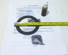 (2)Two 4"Foam Speaker Surrounds w/Speaker Repair Refoam Instruction & Glue. 