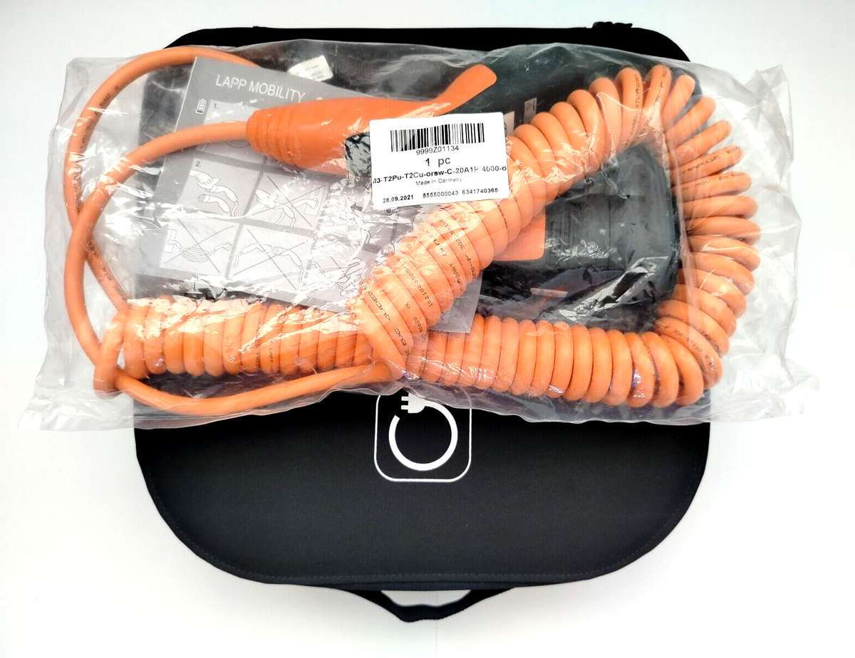 Hyundai EV Charging Cable Spiral Type 2-Type 2 20A OEM Original