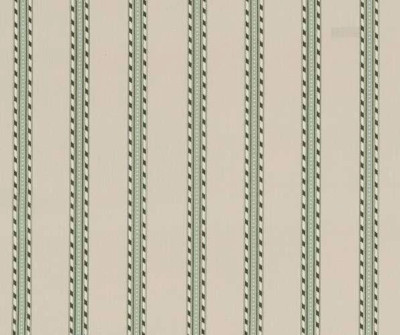 WILLIAM MORRIS CURTAIN FABRIC Holland Park Stripe 0.65 METRE SAGE/LINEN OUTDOOR