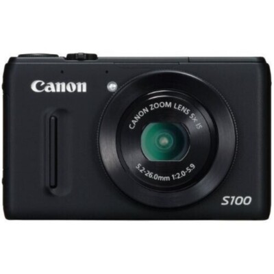 Canon PowerShot S100 12 1 MP Digital Camera 5x Optical Zoom GPS 1080p HD