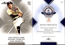 KEINE URDANETA 2021 LEAF PERFECT GAME NATIONAL SHOWCASE ROOKIE CARD #227