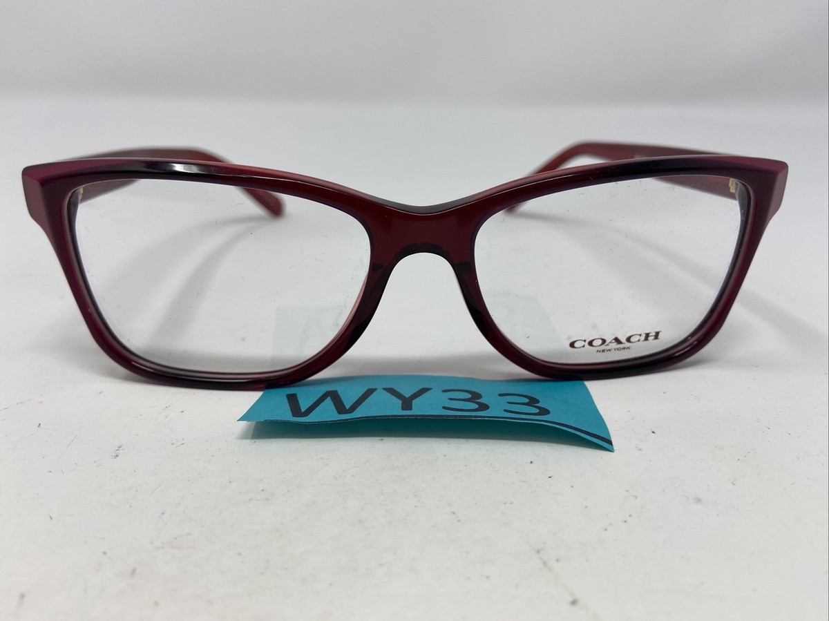 Coach HC 6129 5532 52-16-140 Red Laminate Plastic Full Rim