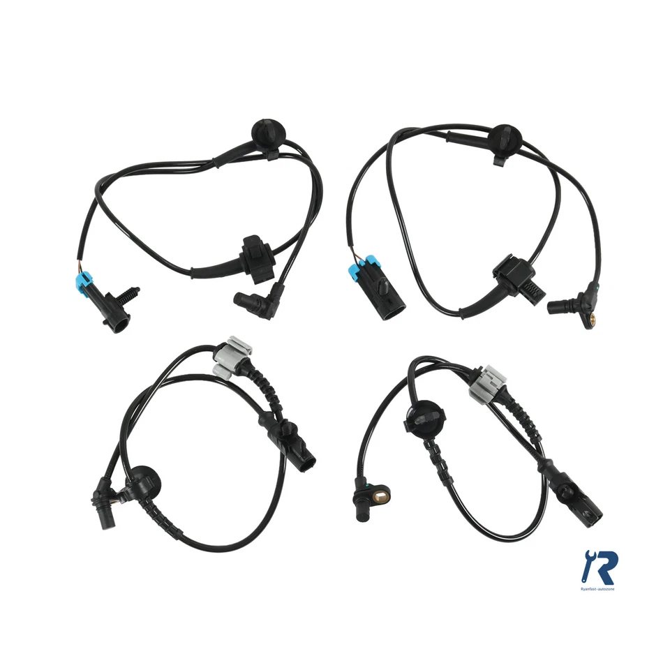 Sensor de velocidad de rueda ABS delantero + trasero de 4 piezas para Chevy Tahoe Avalanche GMC Yukon 07-14 Foto 4 de 4