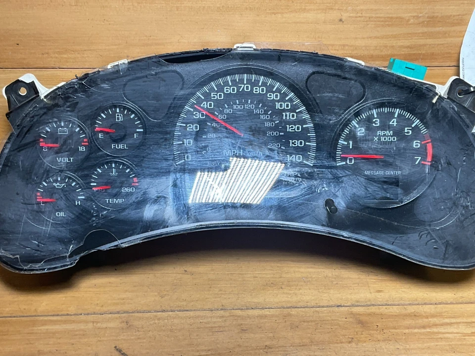 2000-2005 Chevrolet Monte Carlo Speedometer Instrument 128K Miles 10306211 - Image 4 of 4