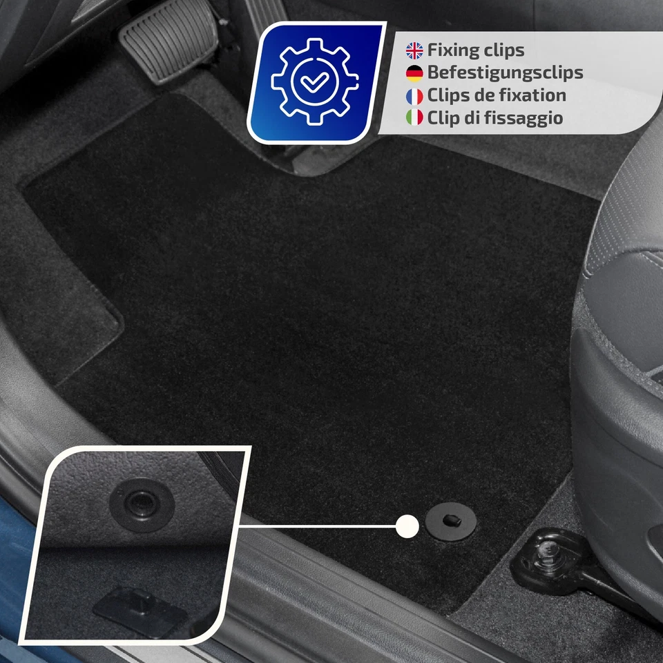 Premium tapis de sol conducteur avant gauche pour Audi A3 8P 2003-2013 - Photo 4/4