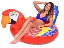 GoFloats Parrot Party Tube Inflatable Pool Float! Float in Style!