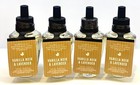 4-Pack Bath & Body Works VANILLA NOIR LAVENDER Wallflowers Refills Bulbs 0.8 oz
