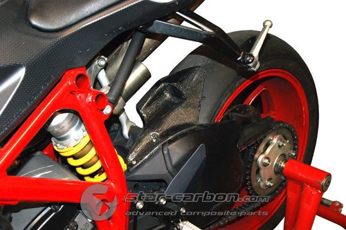 GUARDABARROS TRASERO DUCATI SBK 848 1098 1198 FIBRA DE CARBONO - Imagen 2 de 5