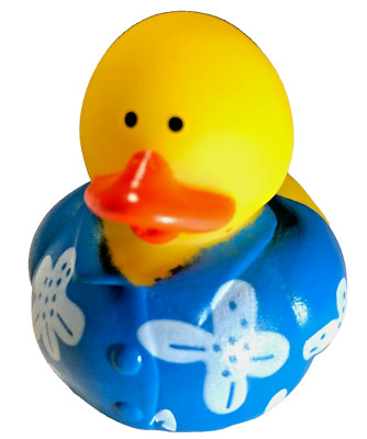 FREE SHIP - 2'' BEACH BOY HAWAII SHIRT CRUISING RUBBER DUCK LUAU ALOHA CRUISE
