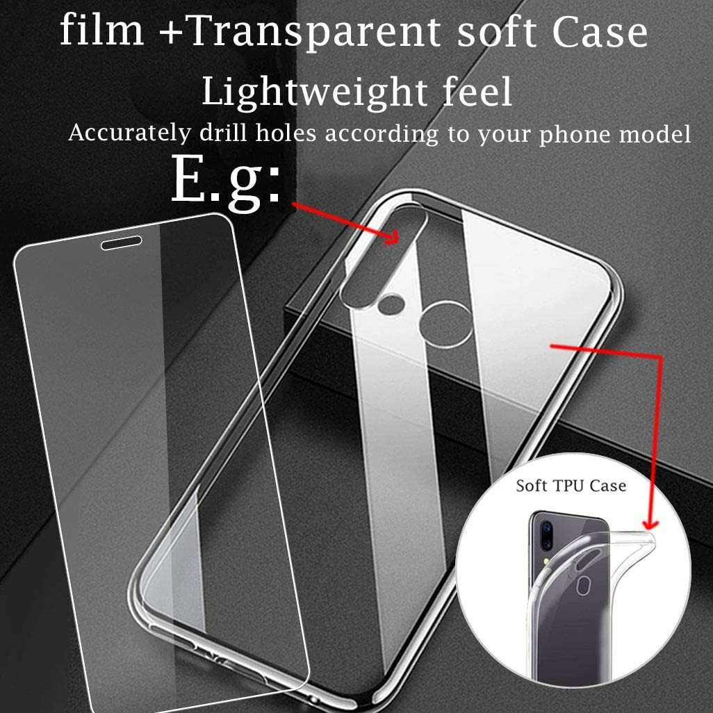Cover Trasparente + Pellicola Vetro Temperato Per Nokia 2.4 Custodia in