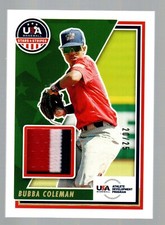 2022 USA Stars & Stripes Materials Prime #USAM-BC Bubba Coleman 20/25