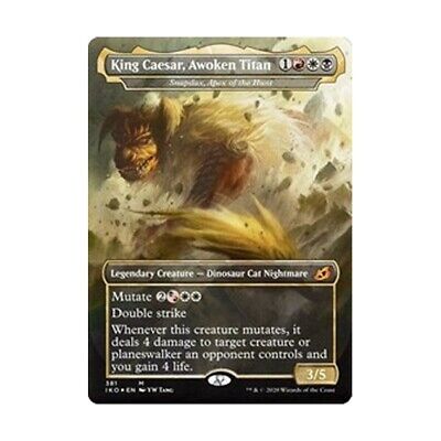 MTG King Caesar, Awoken Titan Extended Art Ikoria Mythic