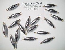 3/4 oz inline Trolling Sinkers - choice of quantity 8 - 500 pcs - FREE SHIPPING
