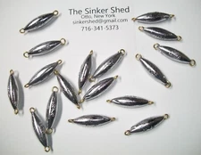 3/4 oz inline Trolling Sinkers - choice of quantity 8 - 500 pcs - FREE SHIPPING