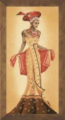 Lanarte Counted Cross Stitch Kit: African Fashion I