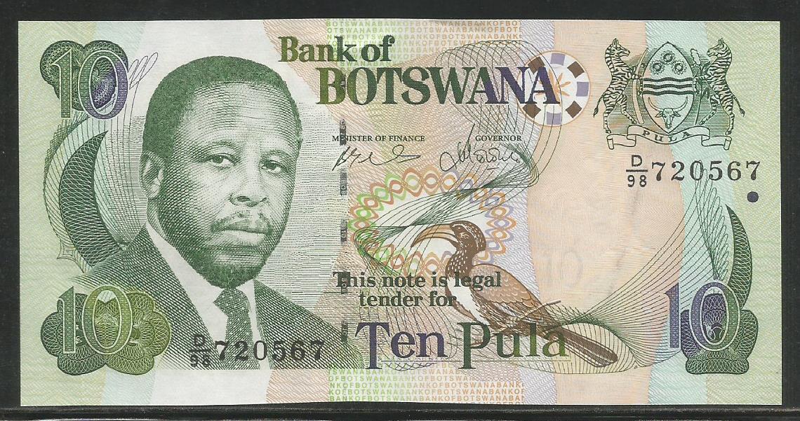Botswana P-26 10 Pula 2007 Unc