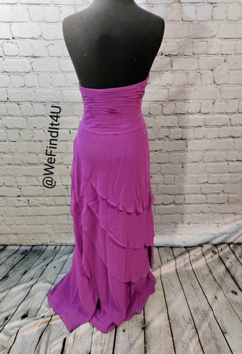 D665 VAL STEFANI MB7262 SZ 16 PURPLE $462 FORMAL PROM HOMECOMING DRESS GOWN - Picture 5 of 9