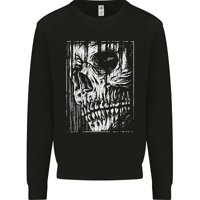 Maglietta Teschio Con Maschera Antigas - Biker Heavy Metal Rock Uomo - Gildan 5000 - Foto 3