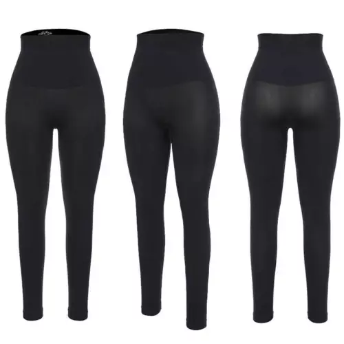 Leggings donna compressione vita alta tono controllo pancia coscia gamba body shaper - Foto 16 di 21