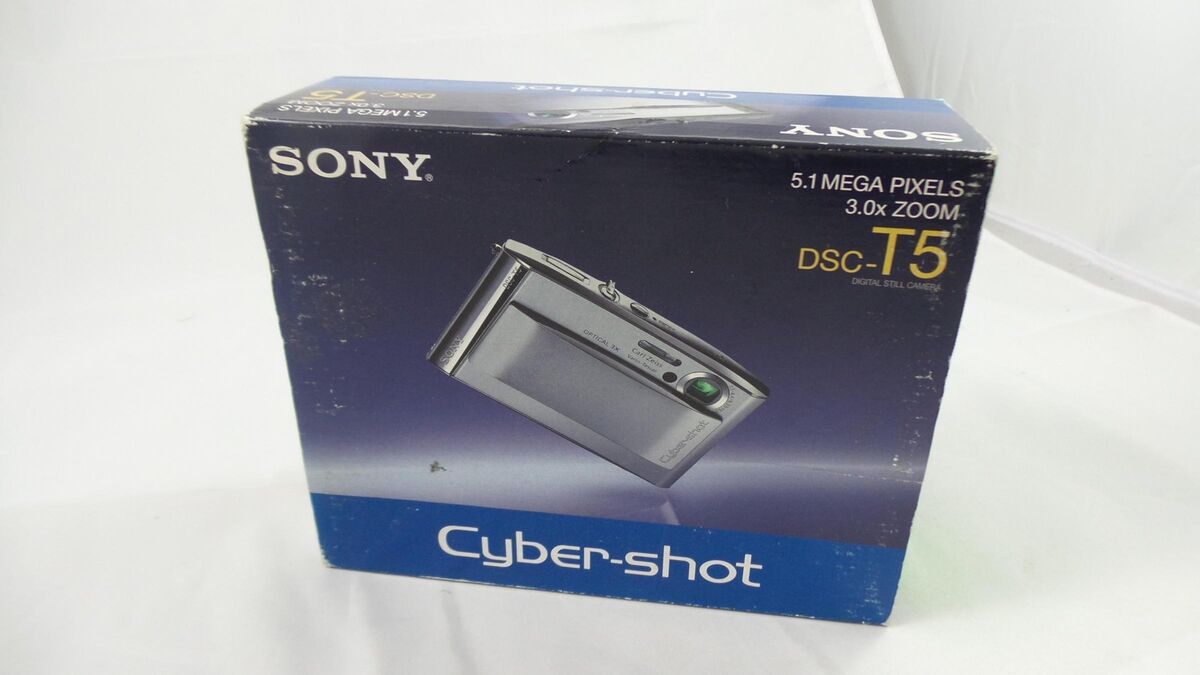 Sony Cyber-shot DSC-T5 5.1MP Digital Camera - Silver for Sony Cyber-shot DSC-T5 5.1MP Digital Camera - Silver for