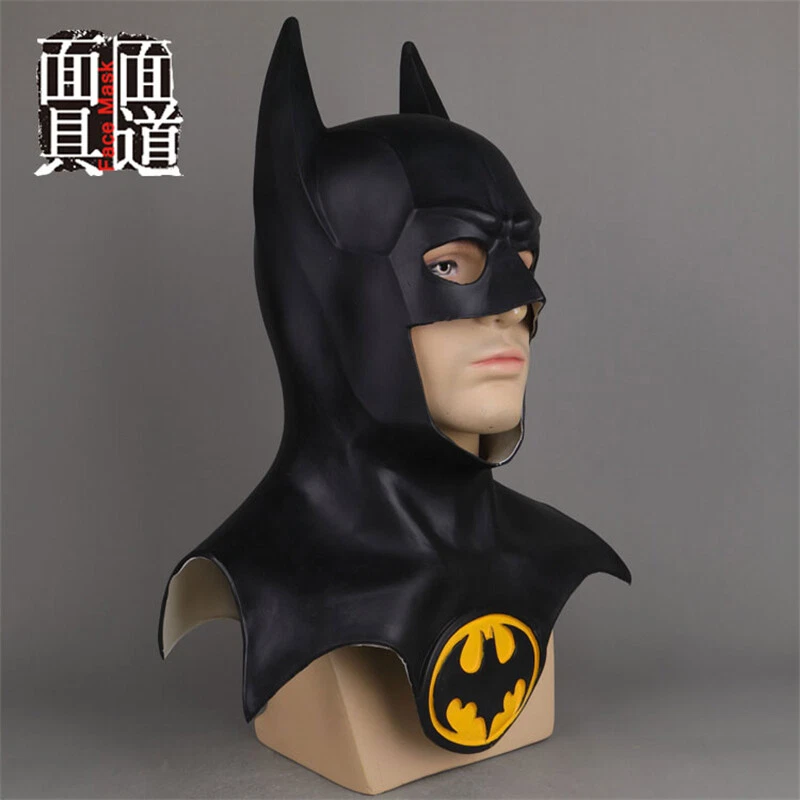 The Batman Full Head Mask Cosplay Superhero Bruce Wayne Mask Props Halloween - Image 3 of 4