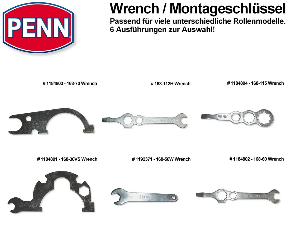 Penn - Wrench / Montageschlüssel für diverse Multirollen
