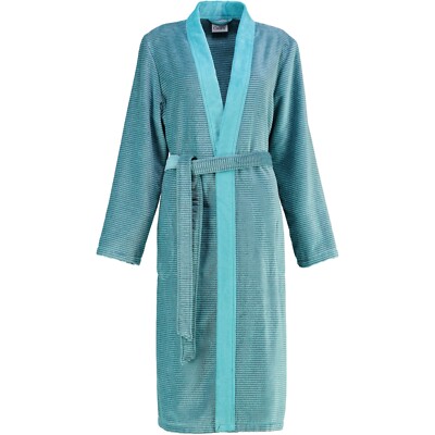 Cawö Bademäntel Damen Kimono Two-Tone 6431 türkis - 47 Damen Blau NEU & OVP