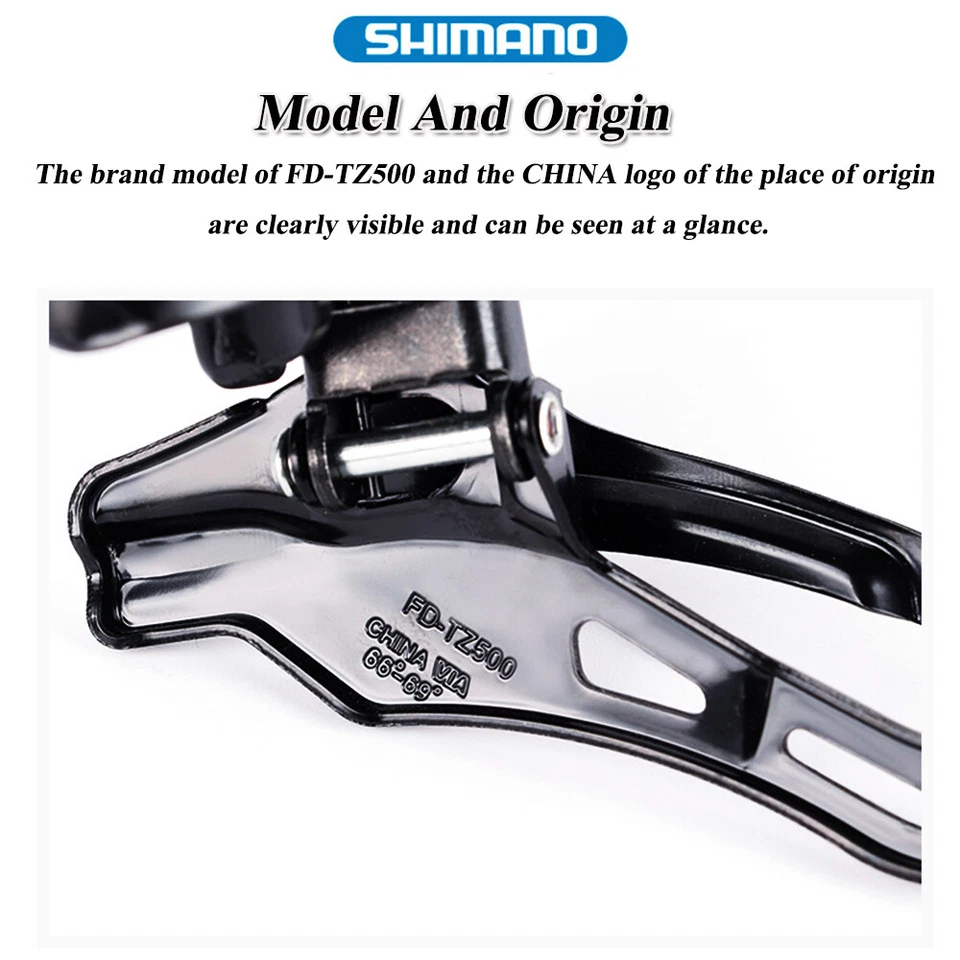 Shimano FD-TZ500 6/7Speed Bike Front Derailleur Top Pull/Bottom Pull 31.8mm - Image 3 of 4