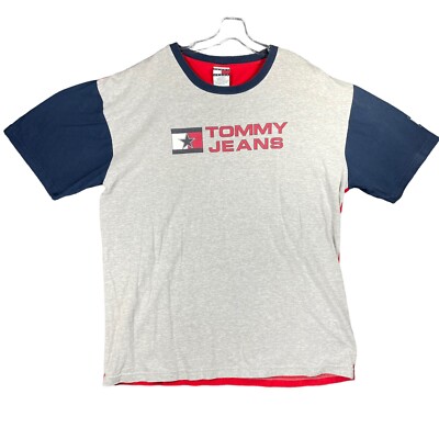Vintage 90s Y2K Tommy Jeans Hilfiger T Shirt Adult 2X XXL 