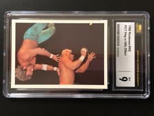 1988 Sting vs Eddie Gilbert Wonderama NWA Graded RC Card #317 CSG Mint 9