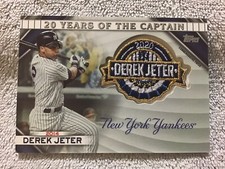 2020 Topps Update DEREK JETER 20 Years Of The Captain Patch NY Yankees