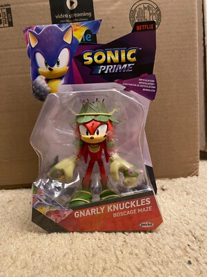 Jakks Sonic Prime 5'' Gnarly Knuckles Boscage Maze Netflix BRAND NEW Sealed