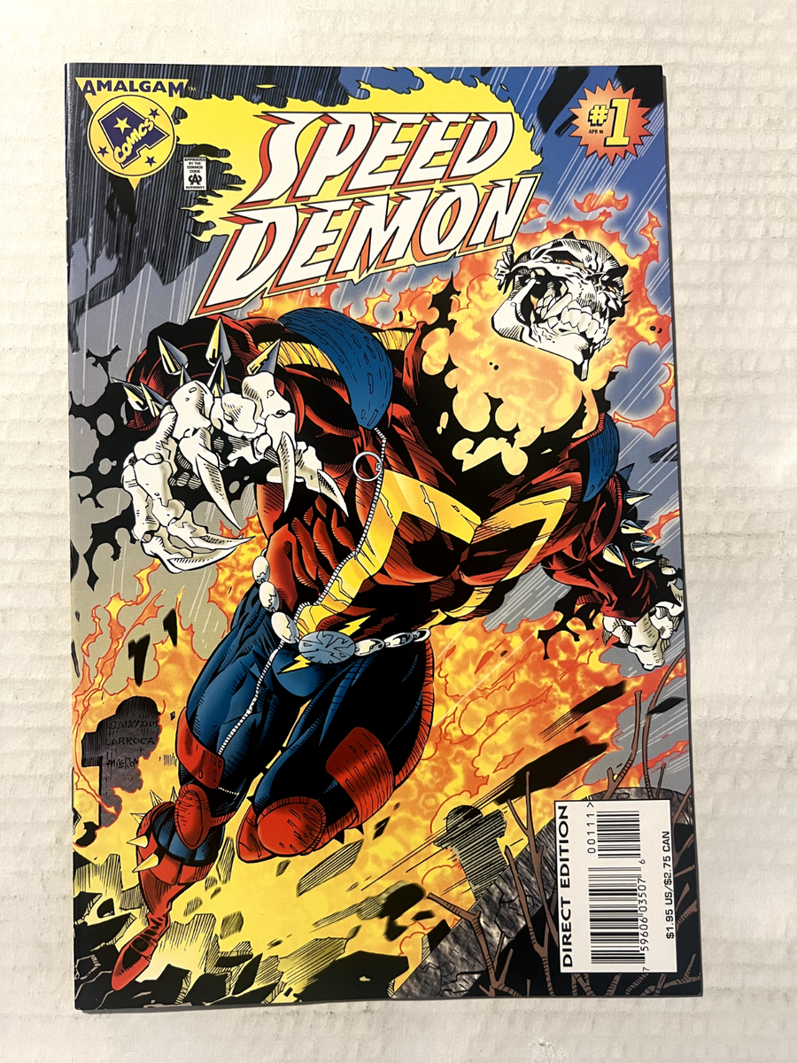 SPEED DEMON#1 FLASH GHOST RIDER SALVADOR LAROCCA COVER ART AMALGAM