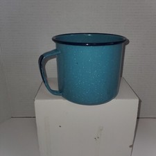 Taza calentadora Cinsa esmaltada 2 cuartos para camping. Pesca o caza.
