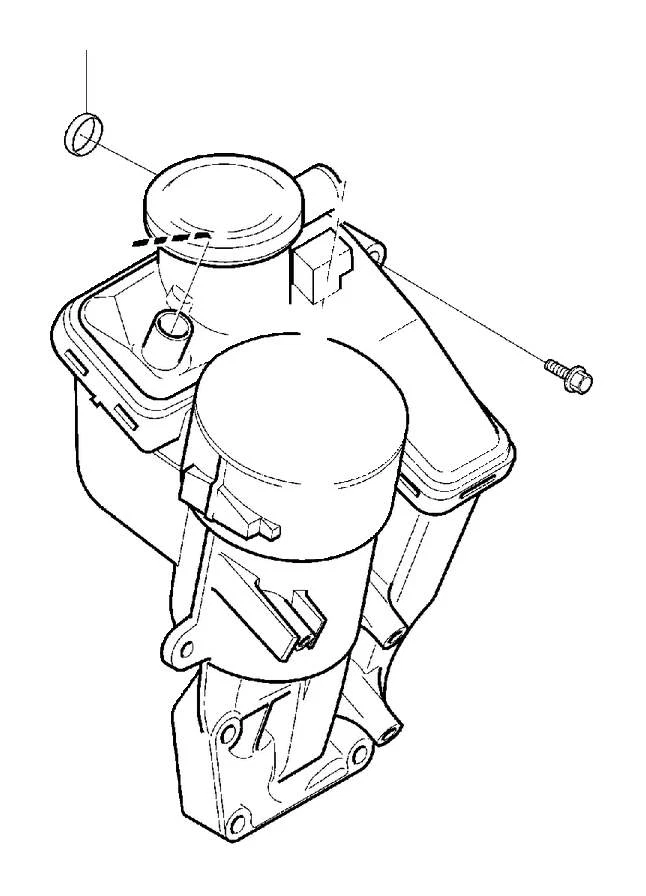 Genuine Volvo Oil Filter Housing With Oil Filter C30 C70 S40 S60 XC60  31338685 - Image 2 of 3